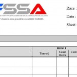 Organiser une course : matrice de saisie de résultats